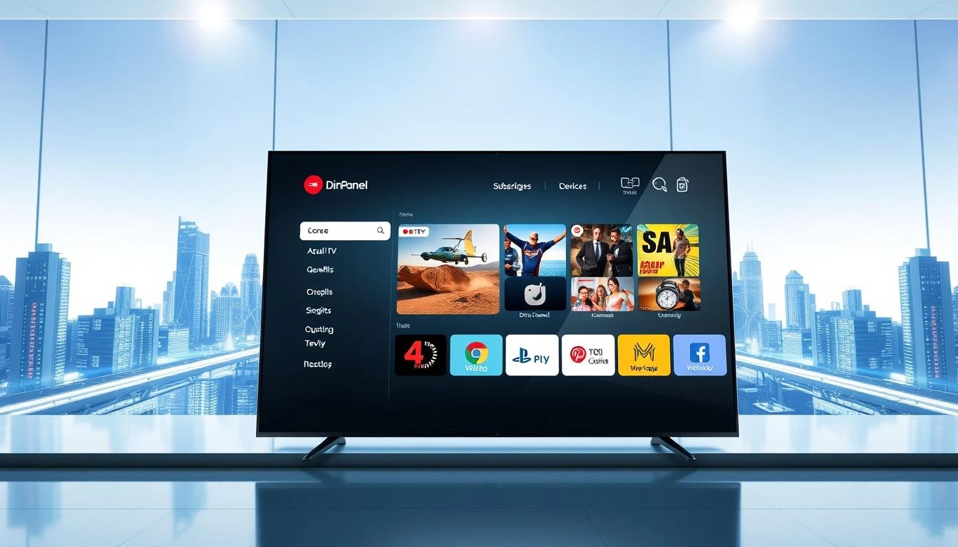 Dino Panel IPTV Reseller dashboard showing IPTV account management and reseller tools.