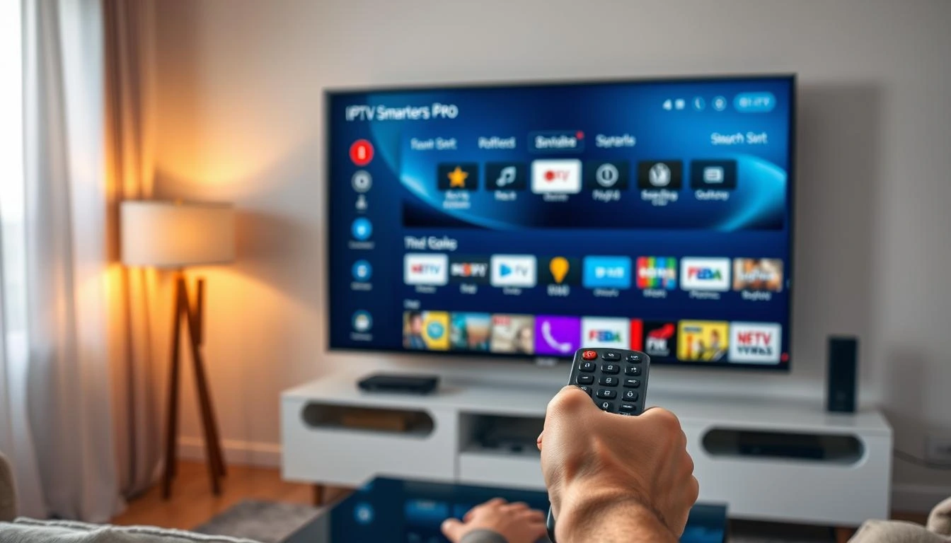 IPTV Smarters Pro Subscription interface showcasing high-quality live TV and on-demand streaming for an unparalleled entertainment experience.
