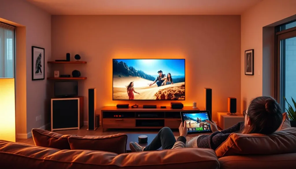 IPTV Smarters Players Pro app displayed across multiple devices including Smart TV, mobile, tablet, and streaming devices